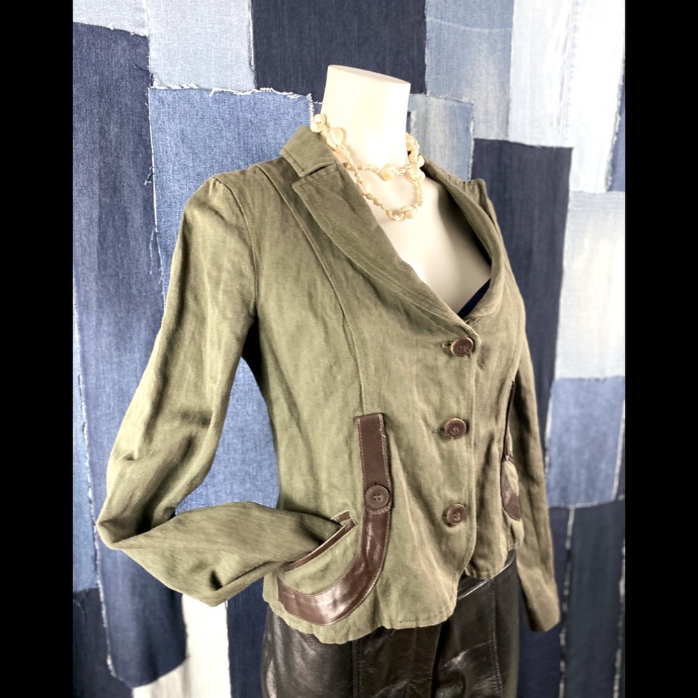 Mackage Woman’s Military Style Lined Blazer Sz S